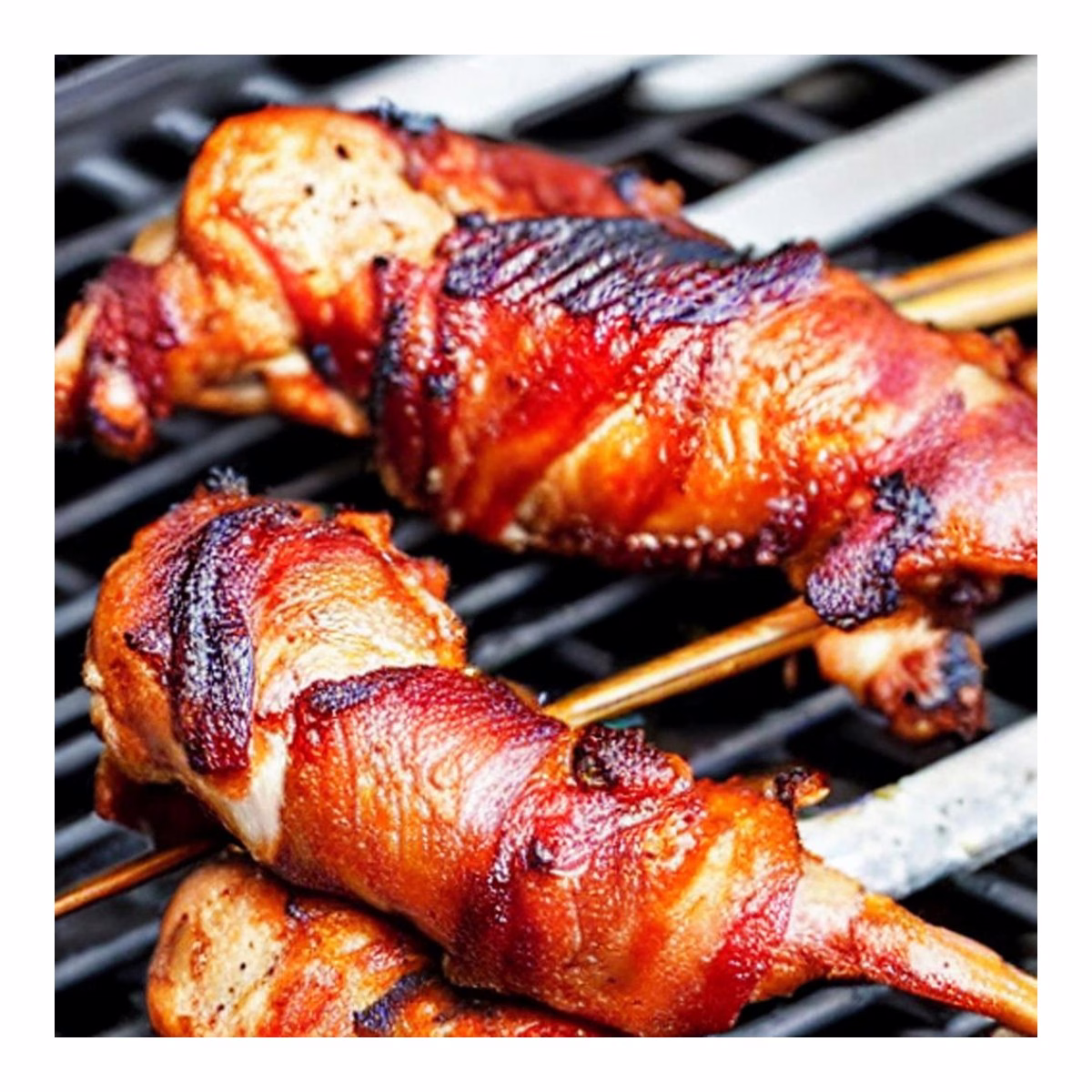 Air Fryer Bbq Bacon Wrapped Chicken Drumsticks - Image 2