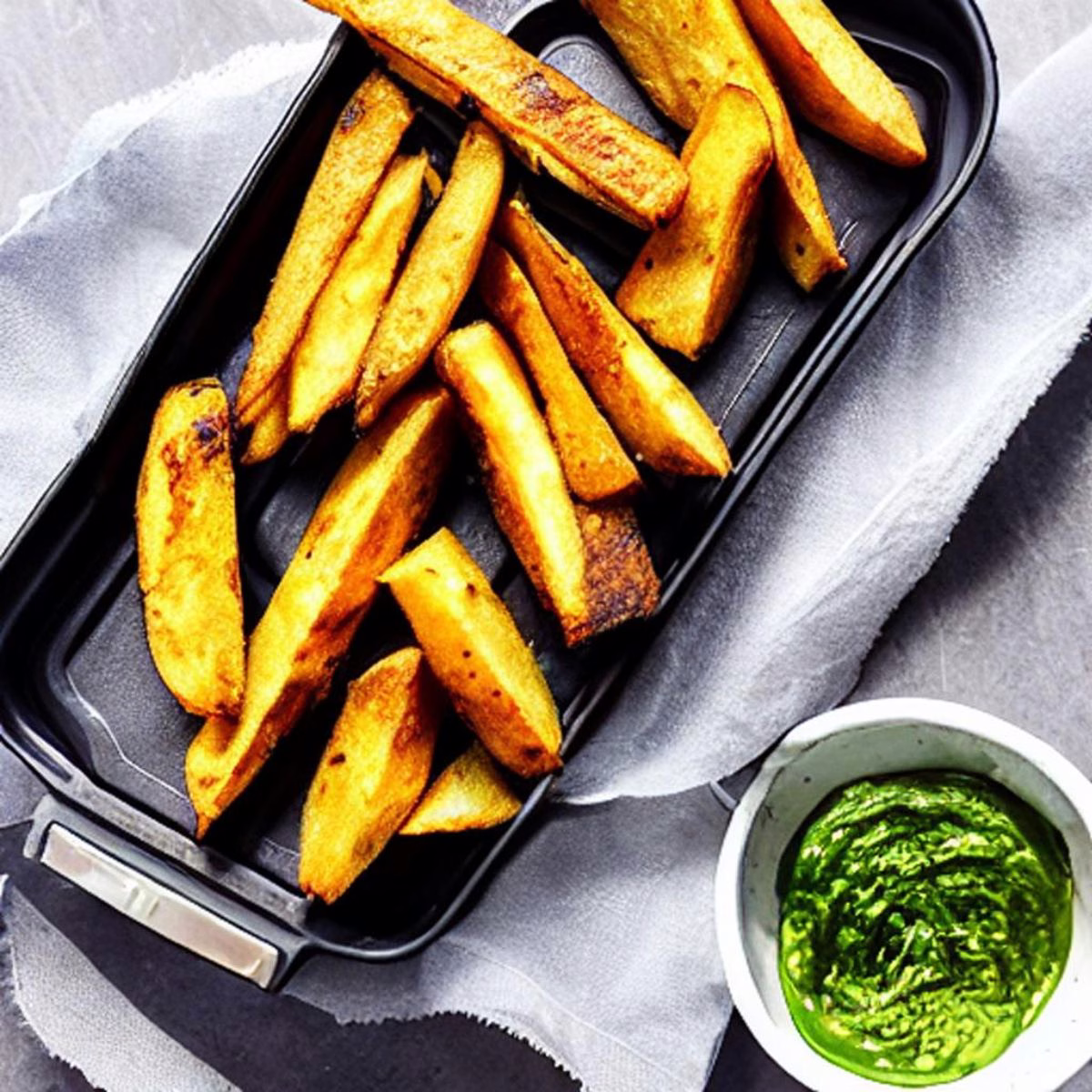 Air Fryer Frozen Potato Wedges - Image 2