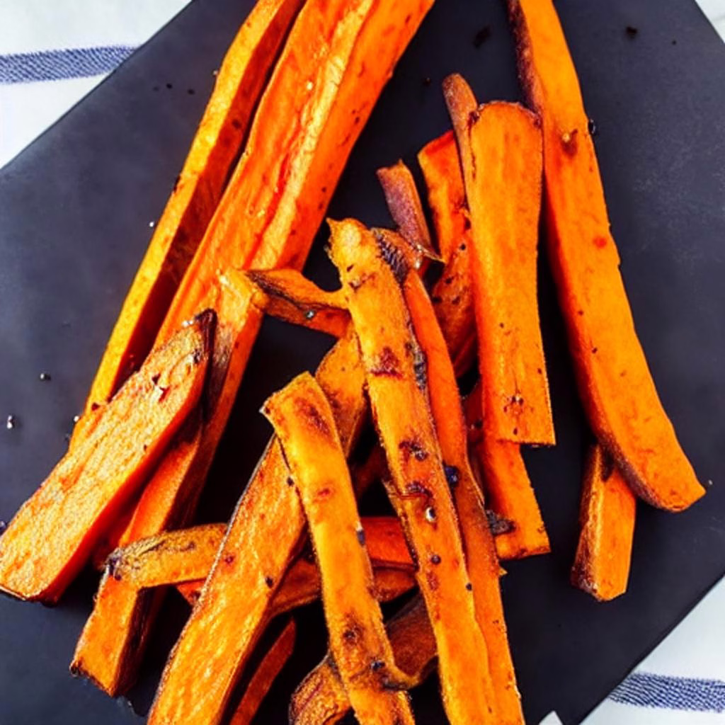 Air Fryer Frozen Sweet Potato Fries - Image 1