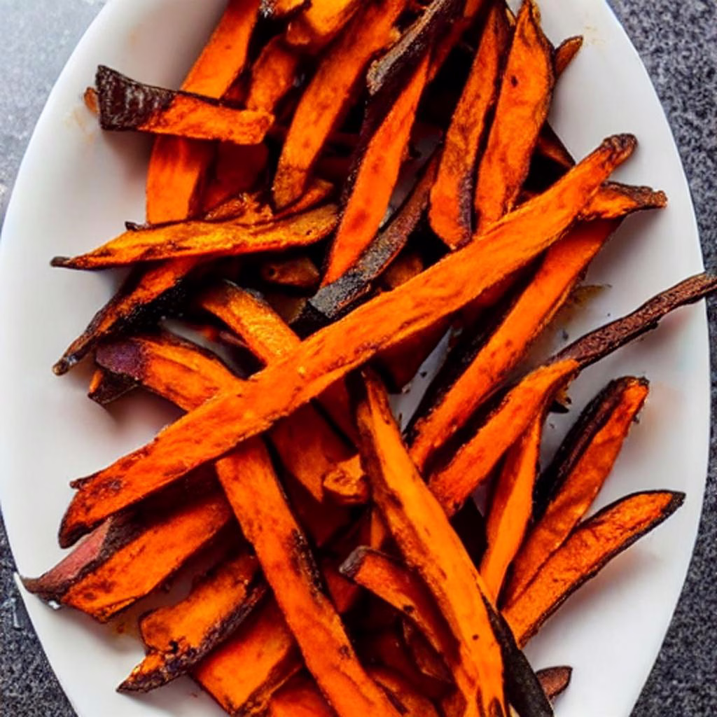 Air Fryer Frozen Sweet Potato Fries - Image 2