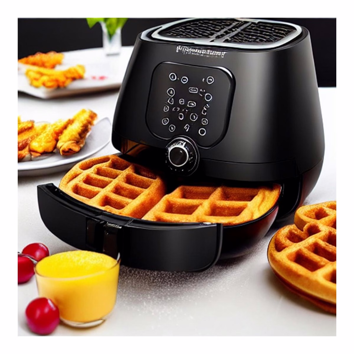 Air Fryer Frozen Waffles - Image 2