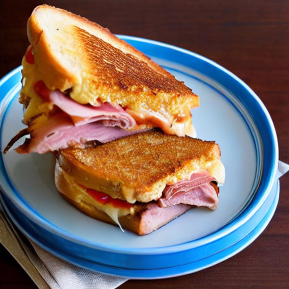 Air Fryer Grilled Ham And Cheese - Image 1
