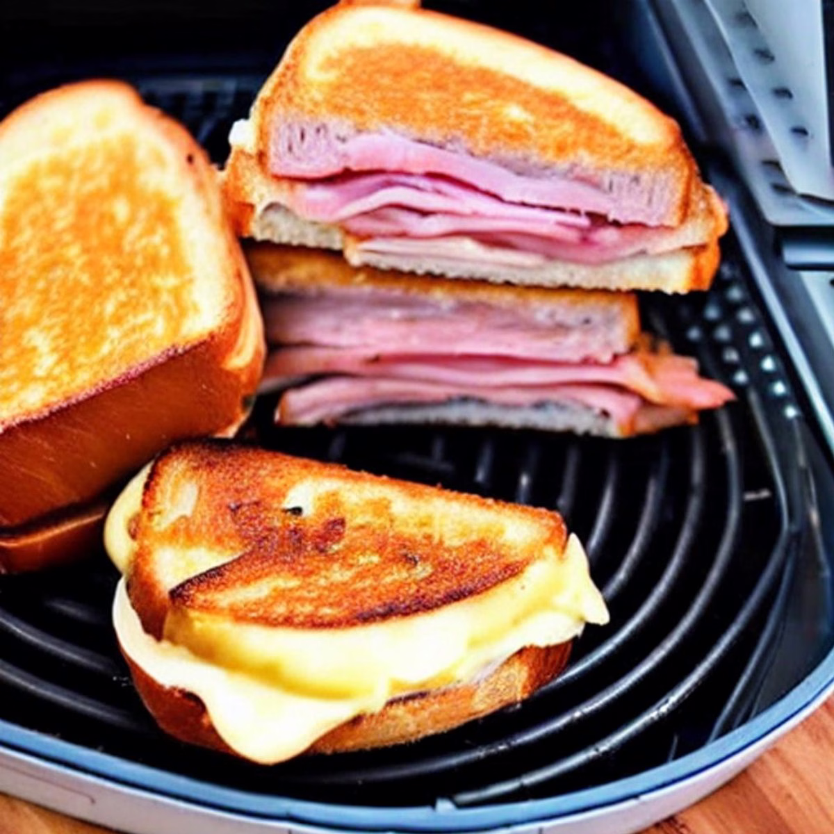 Air Fryer Grilled Ham And Cheese - Image 2