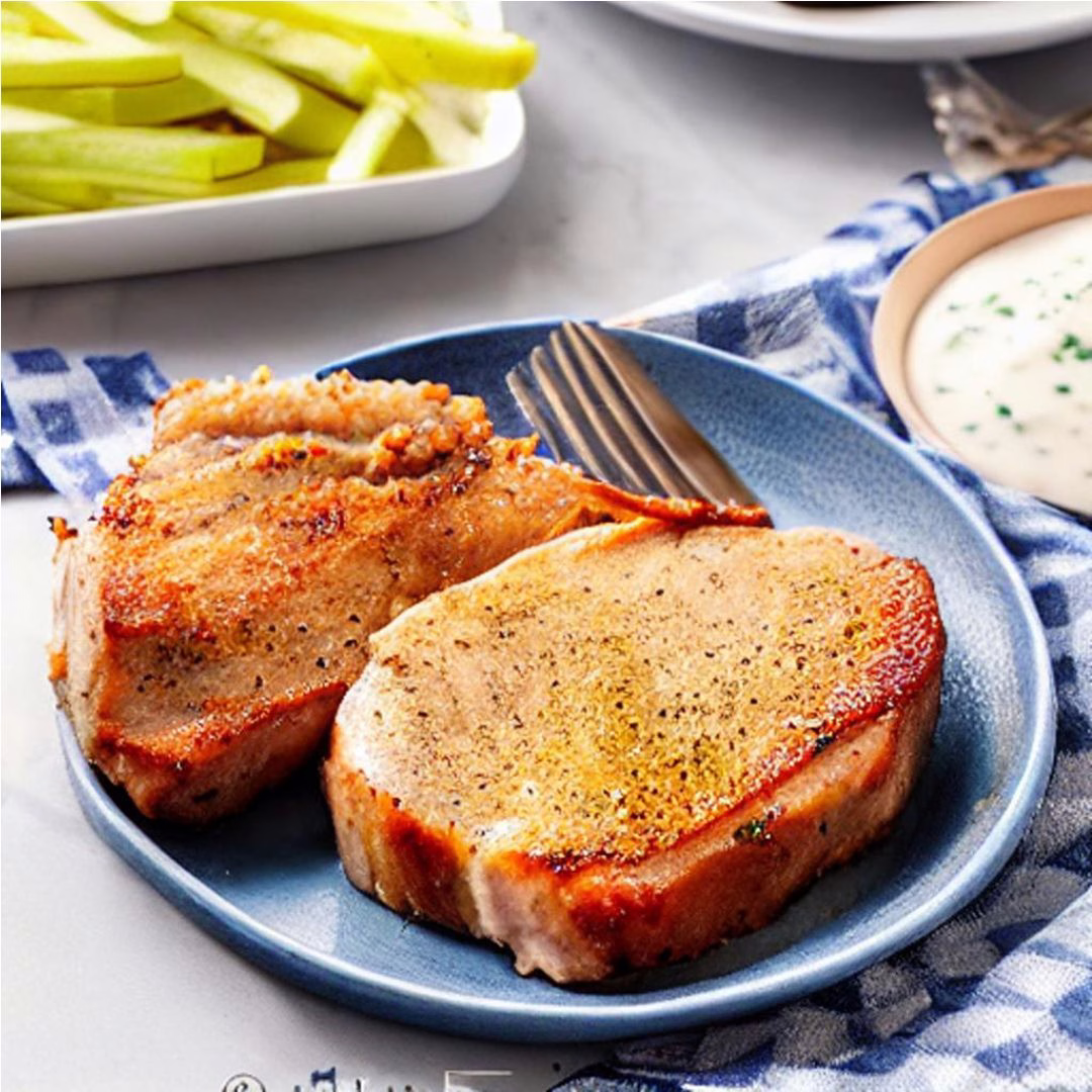 Air Fryer Shake Bake Pork Chops - Image 1