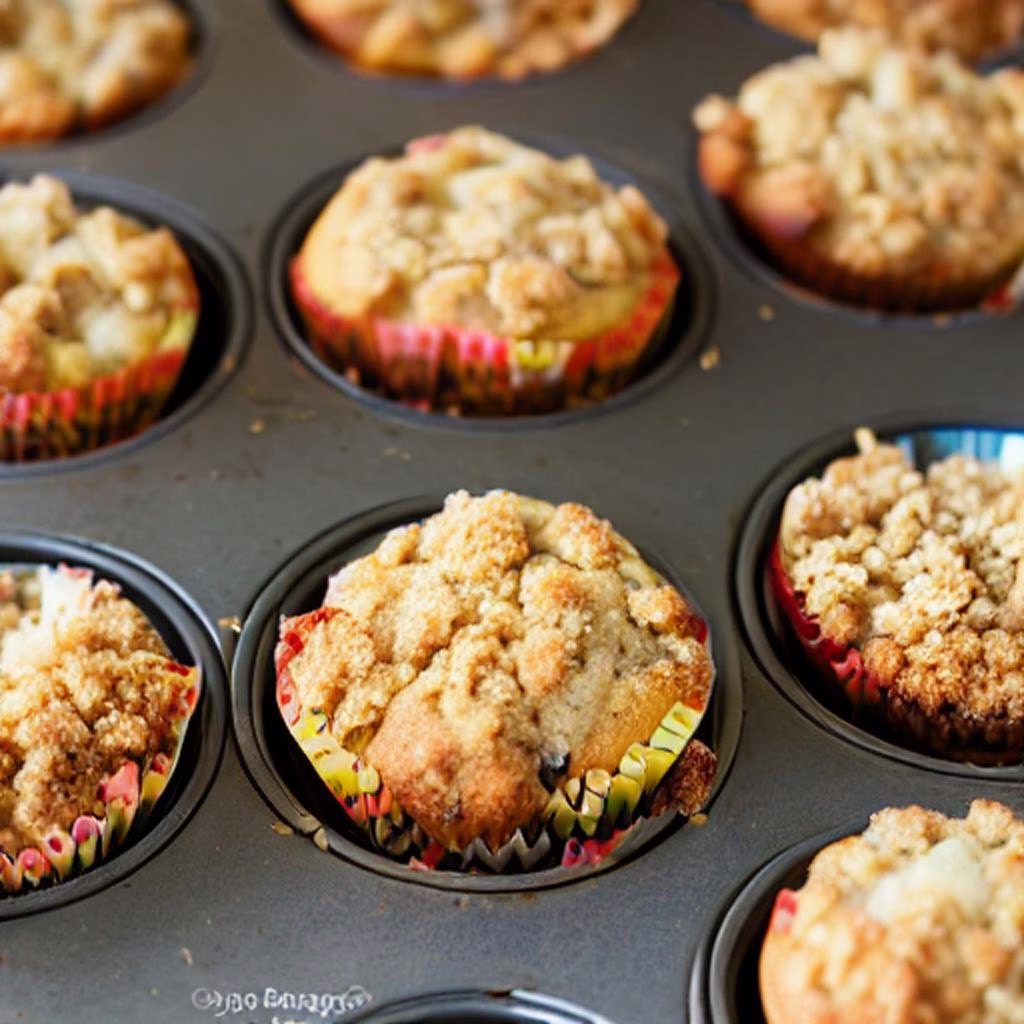 Apple Banana Muffins With Streusel Topping - Image 2