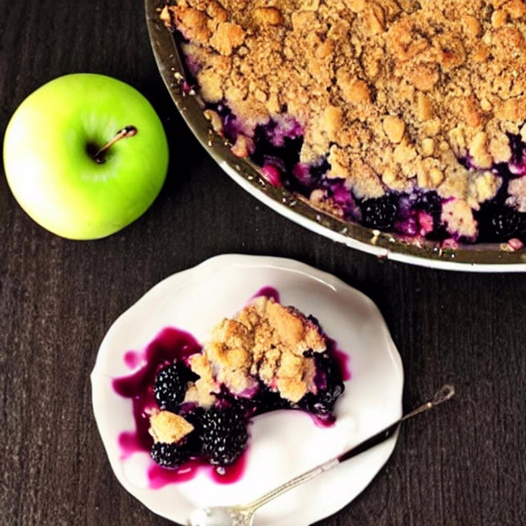 Apple Blackberry Crumble