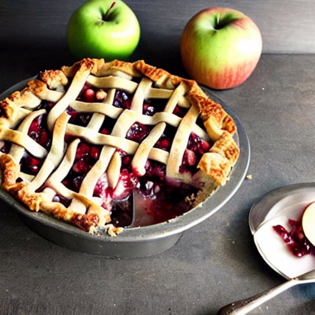 Apple Cranberry Pie