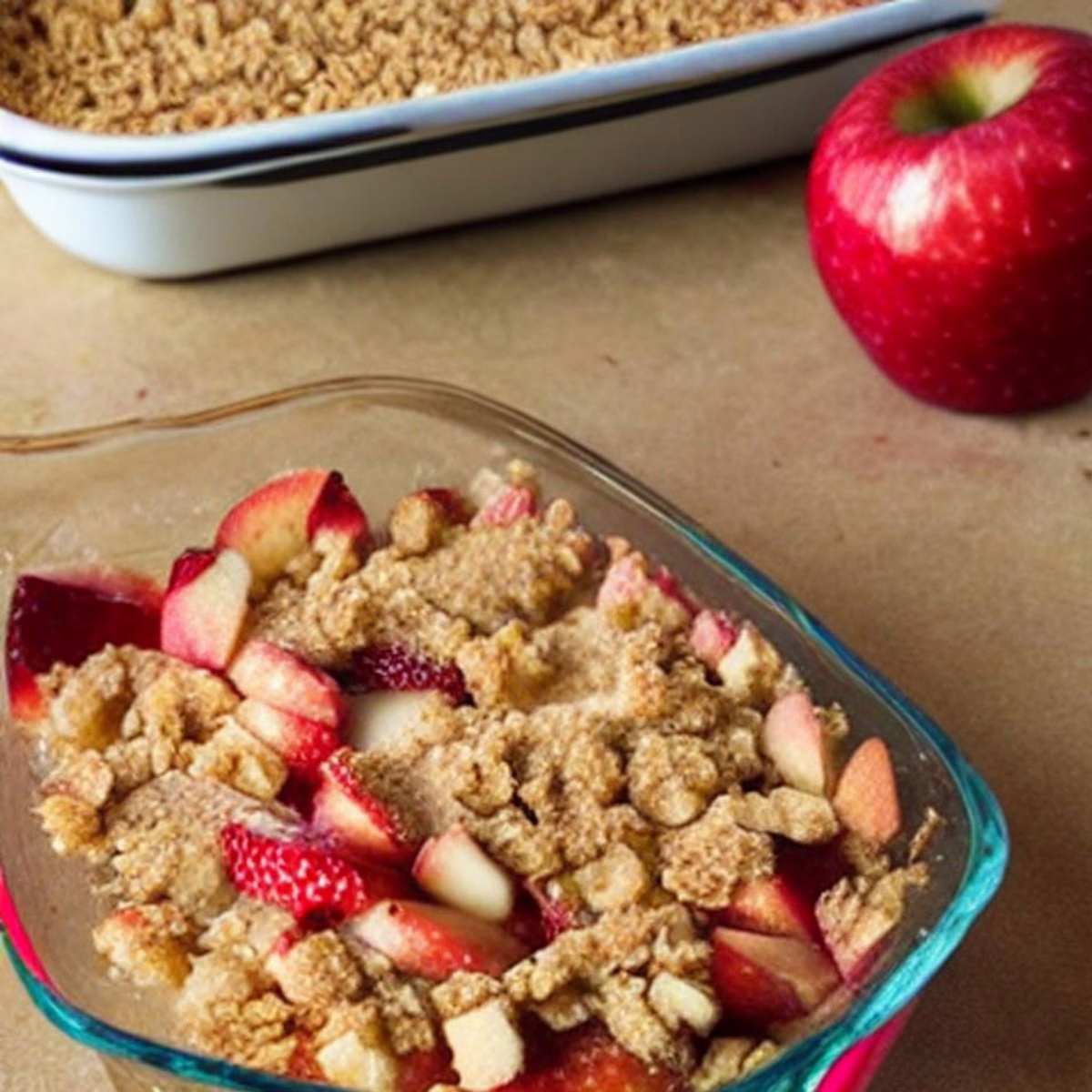 Apple Strawberry Crisp