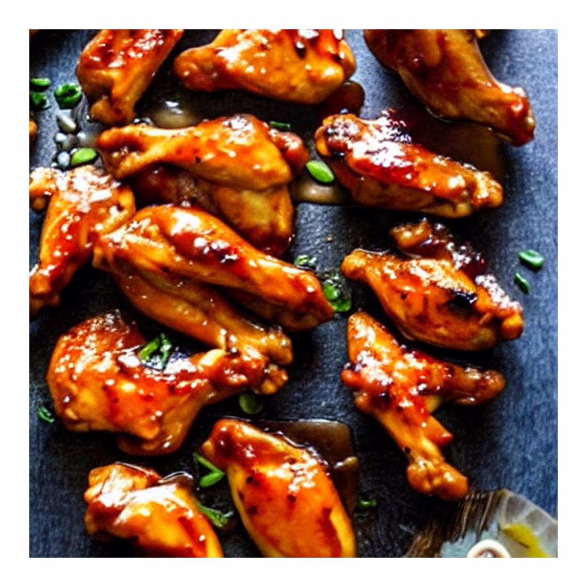 Apricot Sriracha Glazed Chicken Wings Recipe - Image 1