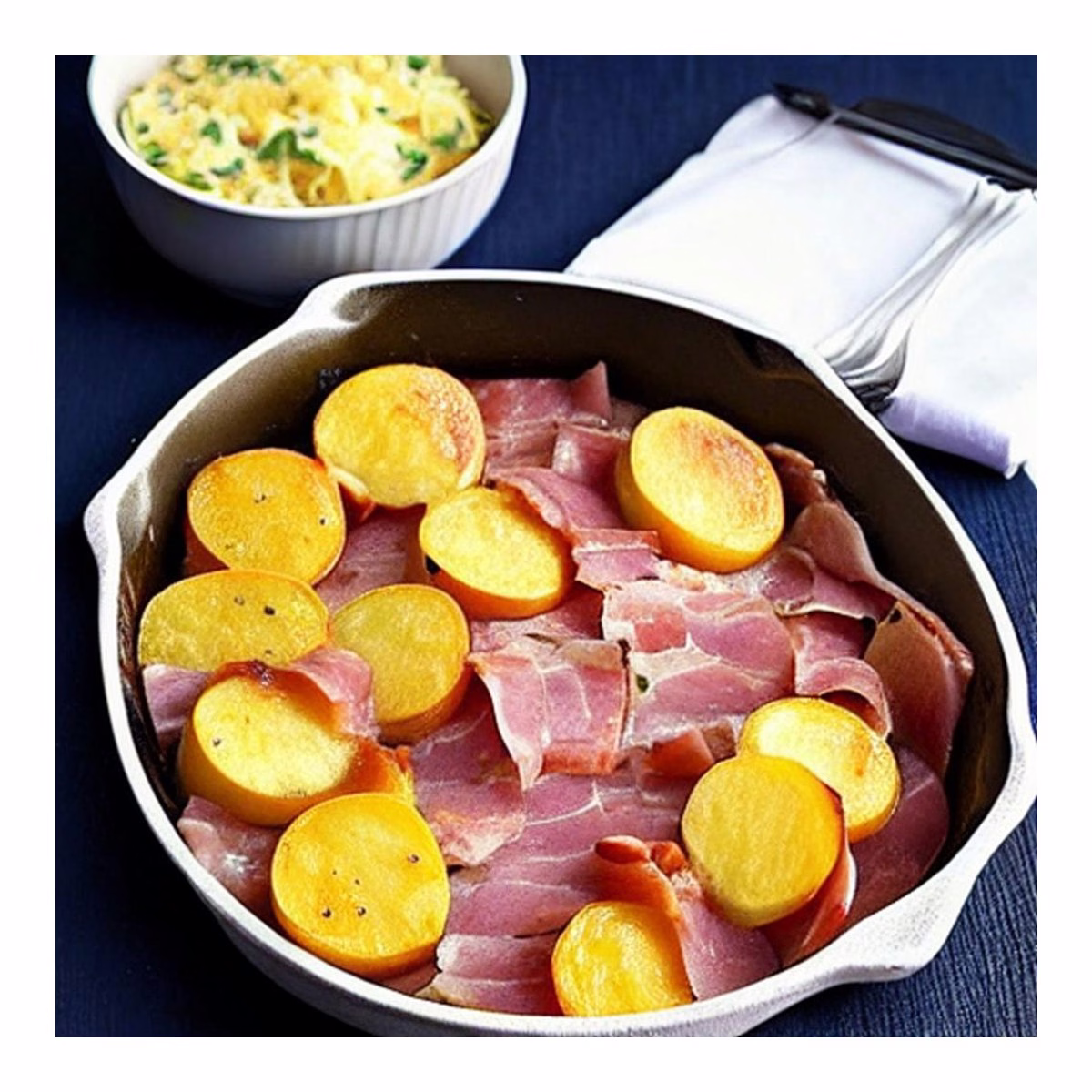 Au Gratin Potatoes with Diced Ham Recipe