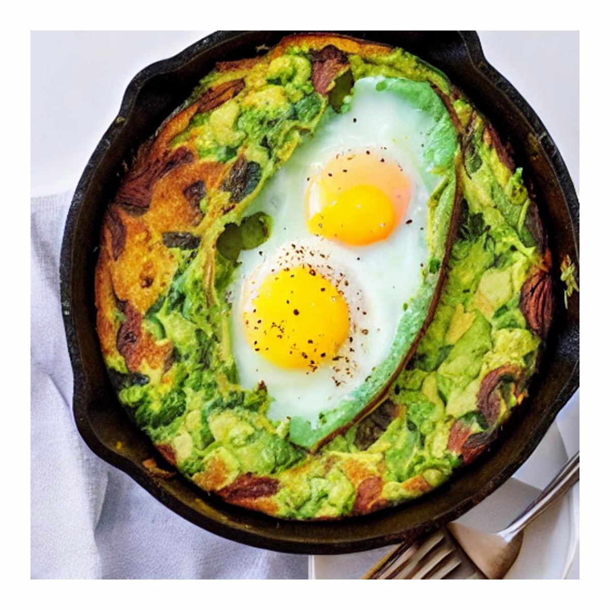 Avocado Egg Bake Breakfast Bake