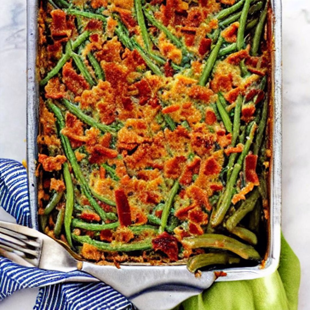 Bacon Cheddar Green Bean Casserole - Image 2