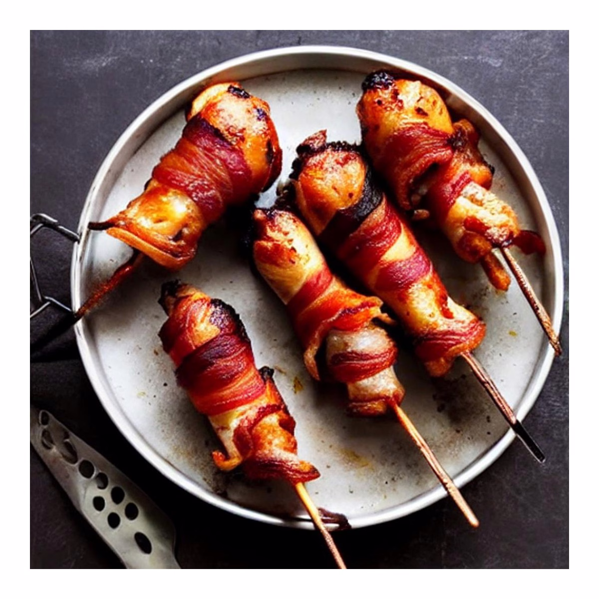 Bacon Wrapped Baked Chicken Drumsticks - Image 1