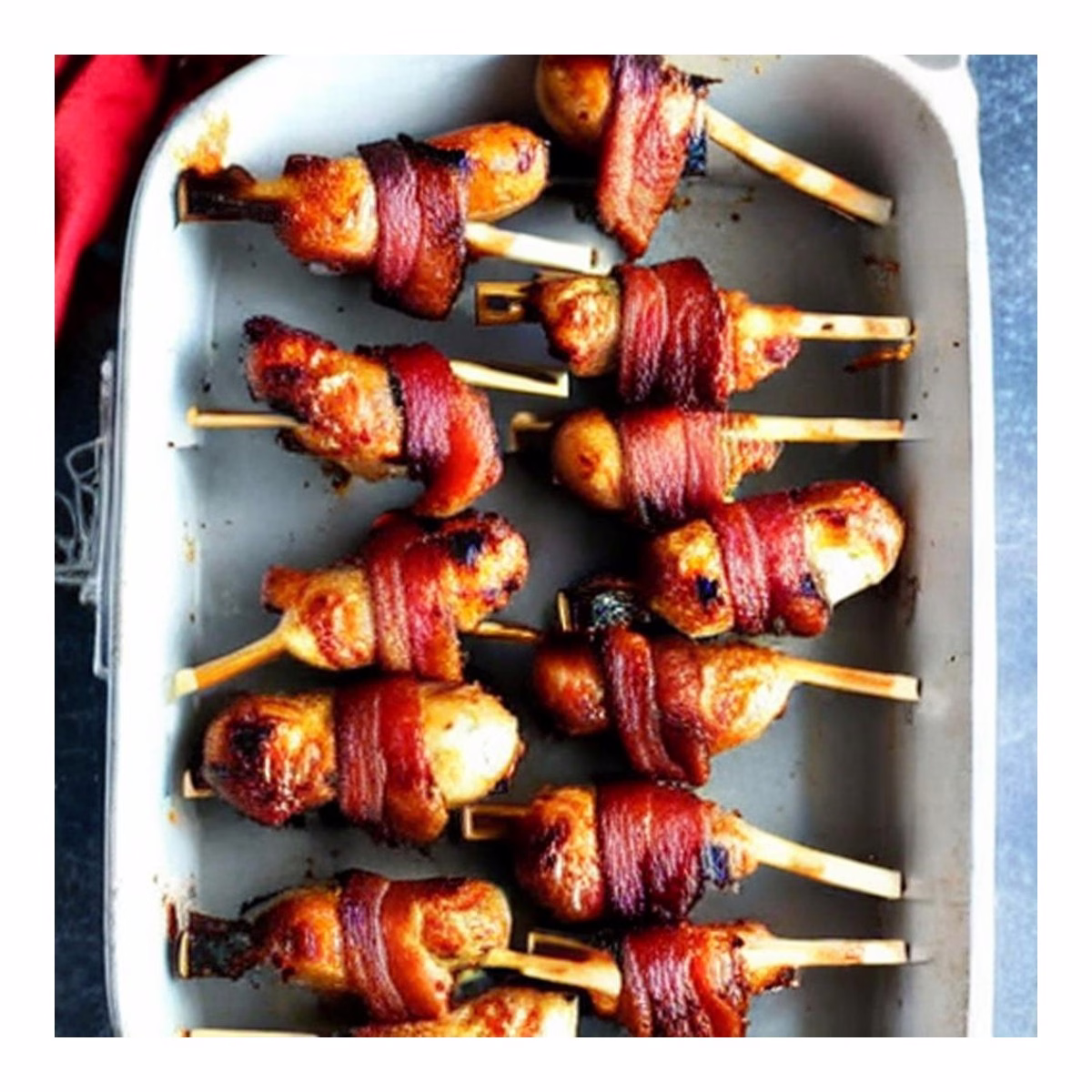Bacon Wrapped Baked Chicken Drumsticks - Image 2