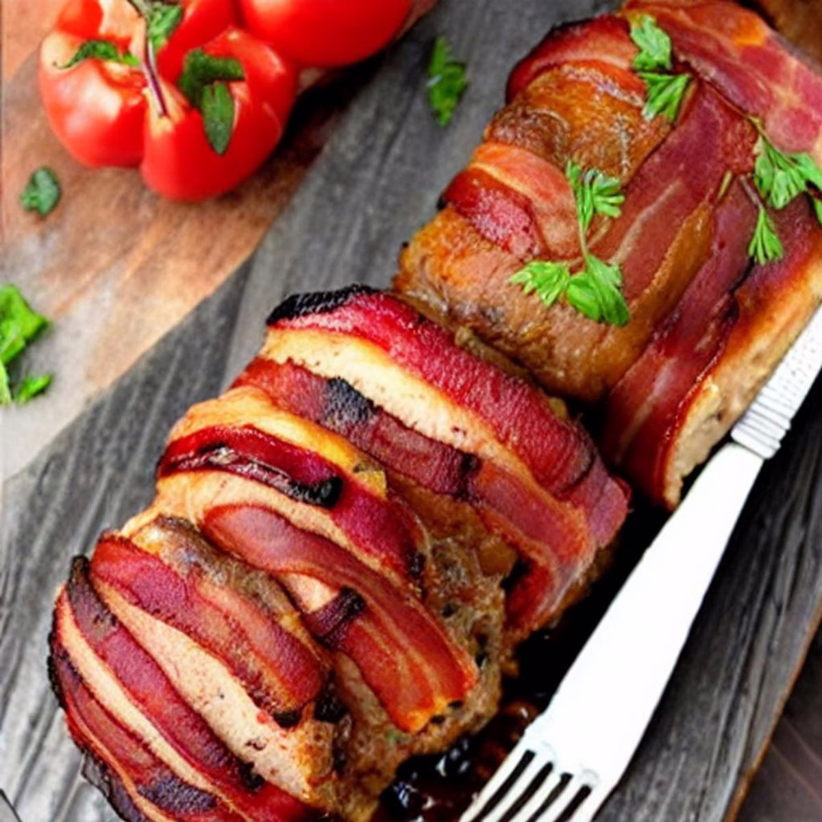 Bacon Wrapped Meatloaf