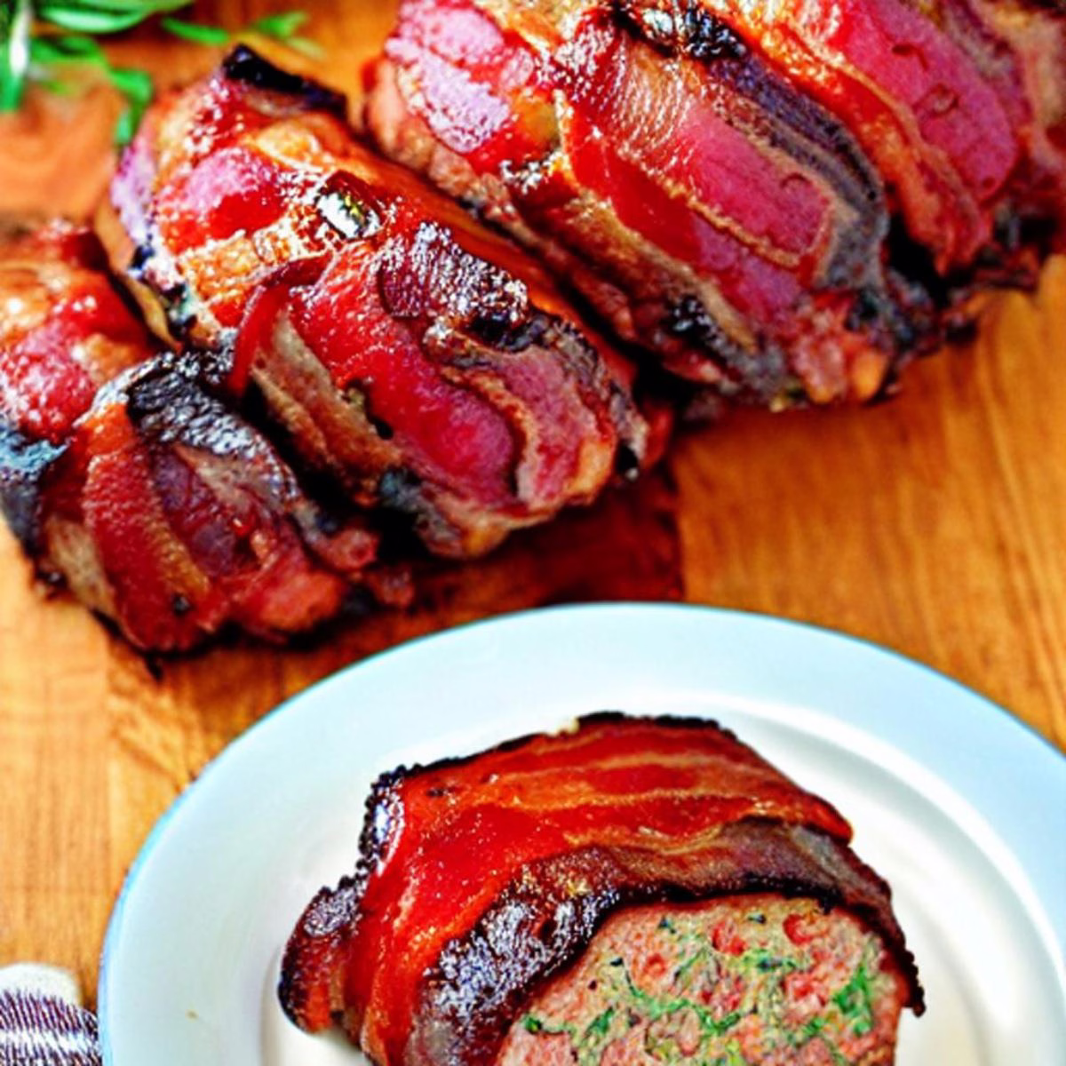 Bacon Wrapped Meatloaf - Image 1