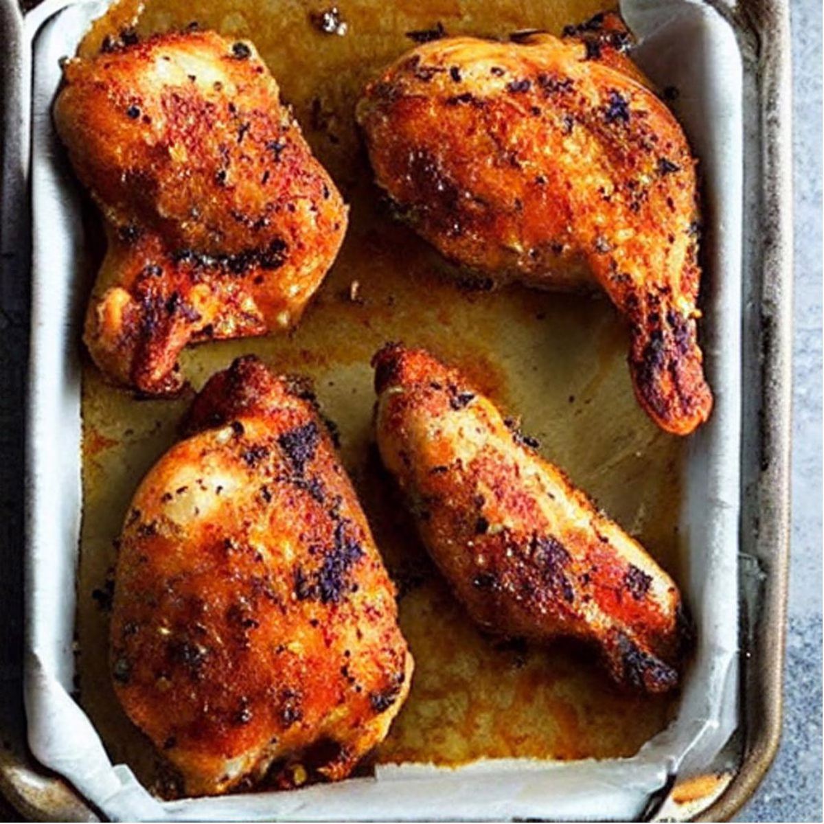 Baked Chicken Quarters