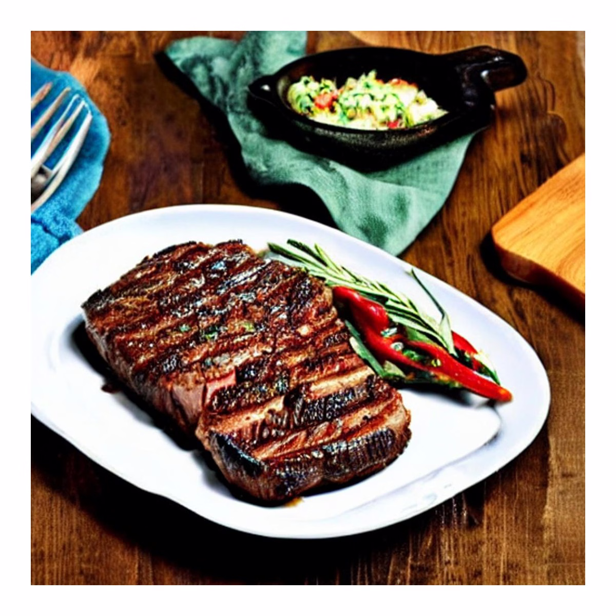 Baked New York Strip Steak - Image 1