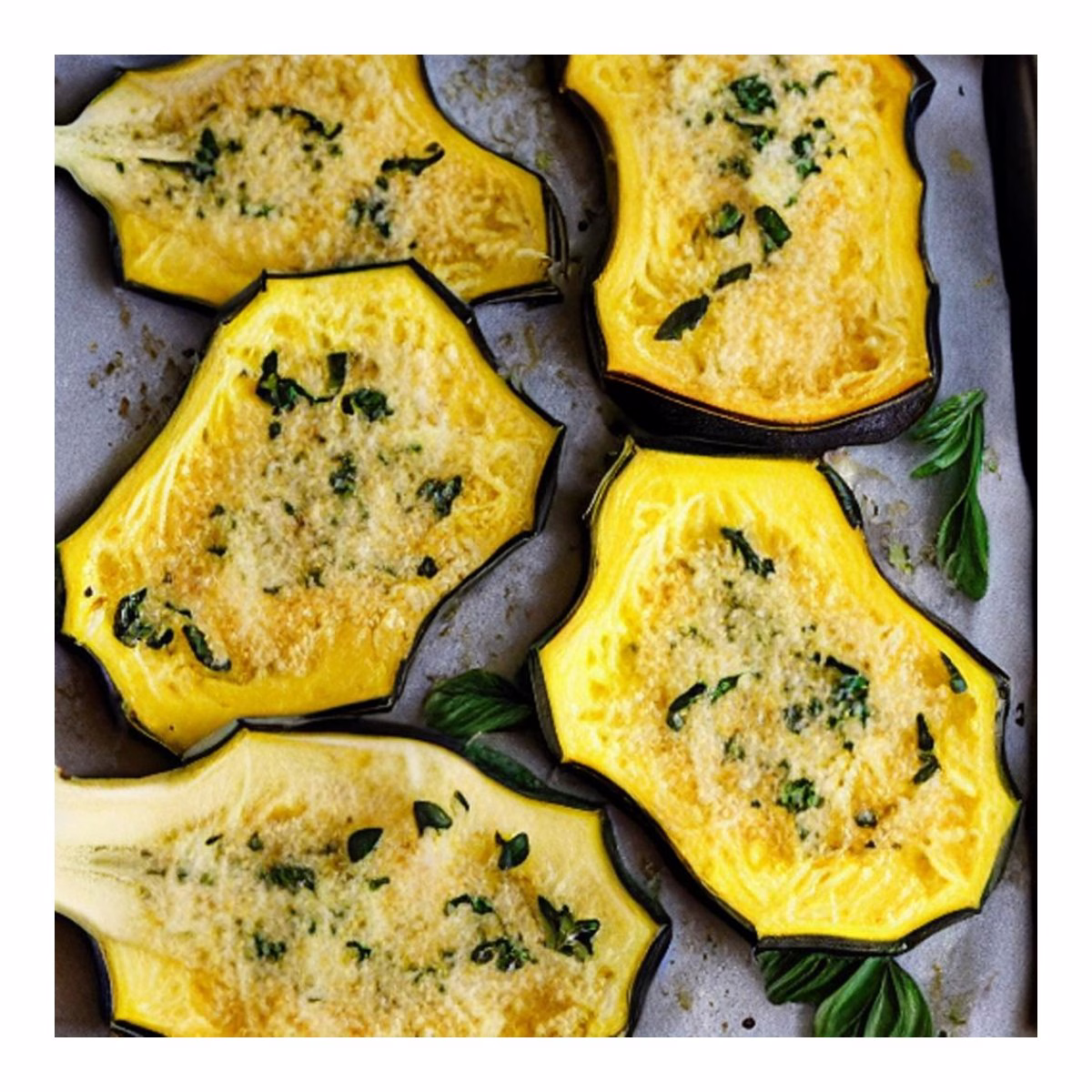 Baked Parmesan Yellow Squash