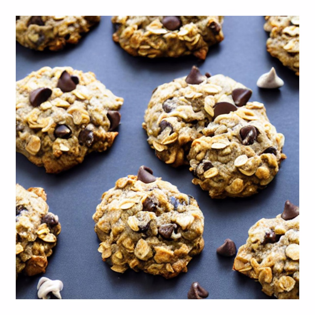 Banana Chocolate Chip Oatmeal Cookies