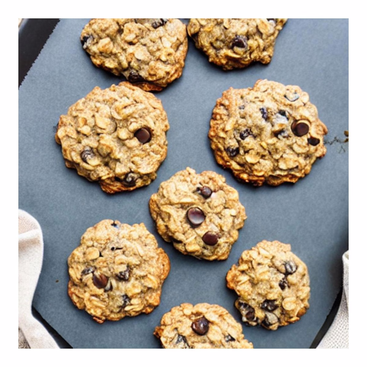 Banana Chocolate Chip Oatmeal Cookies - Image 1