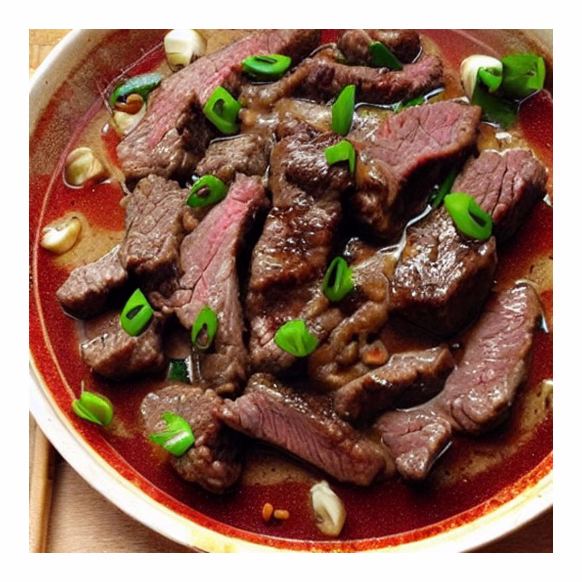 Beef with Garlic Sauce
