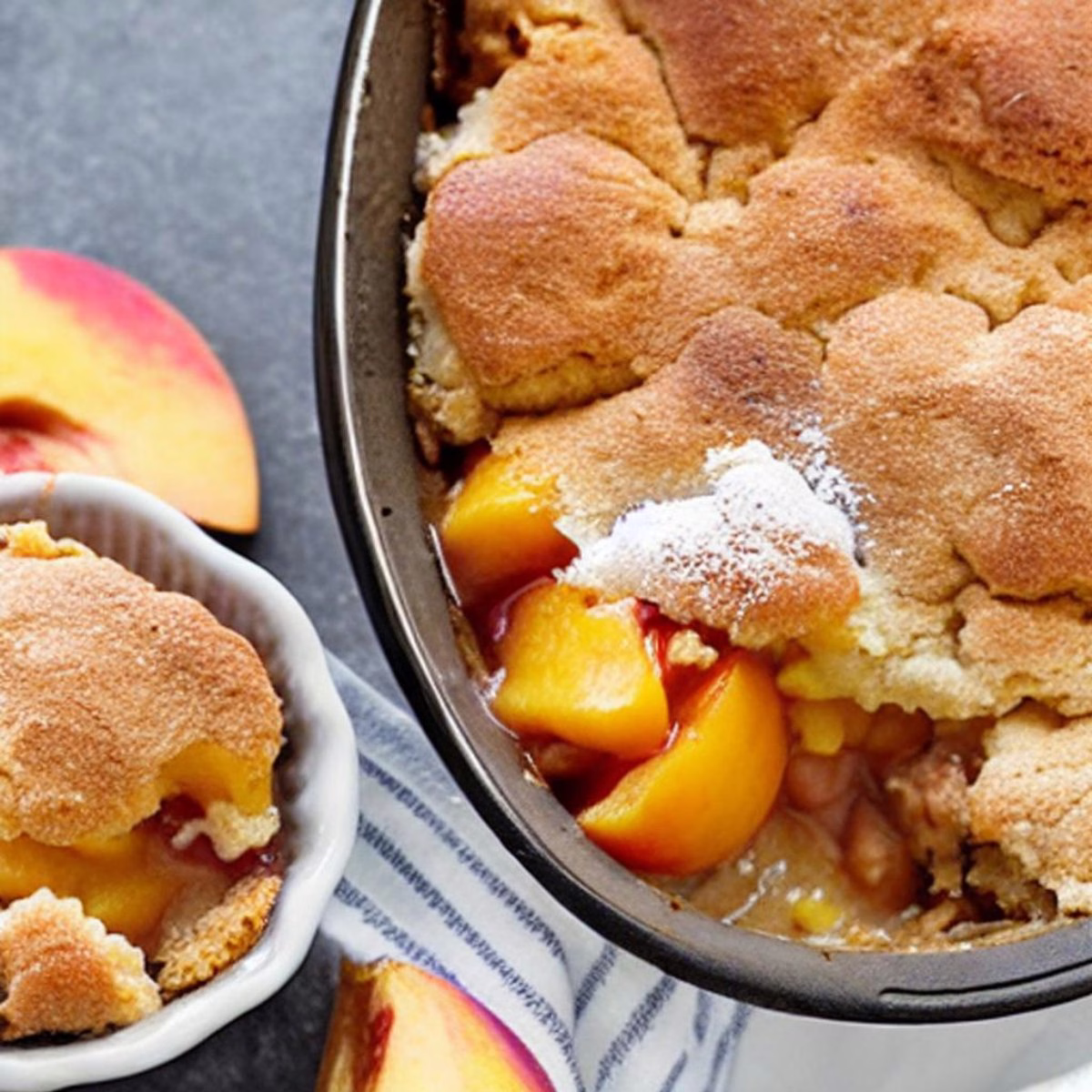 Bisquick Peach Cobbler