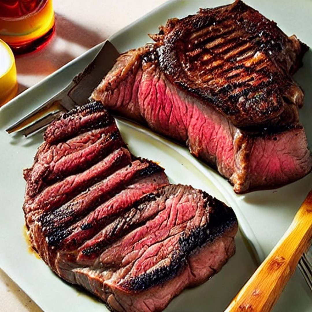 Broiled Ribeye Steak - Image 1