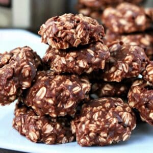 Chocolate Oatmeal No Bake Cookies Without Peanut Butter