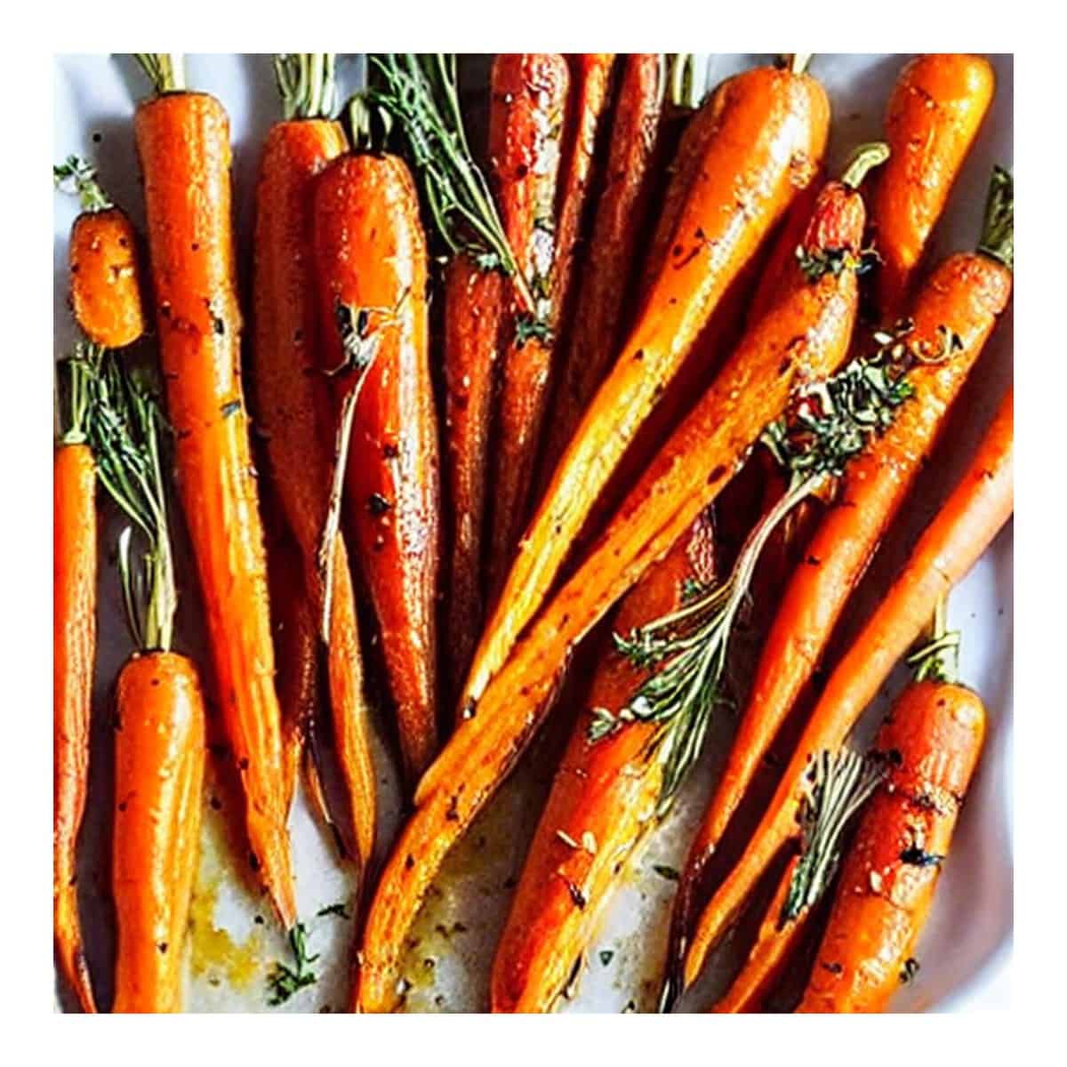 Honey And Herb Oven Roasted Carrots