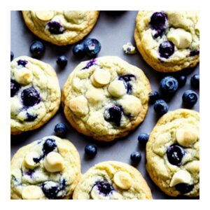 Lemon Blueberry With White Chocolate Chip Cookies