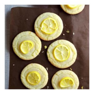 Lemon Butter Button Cookies Recipe Lemon Crinkle Cookies