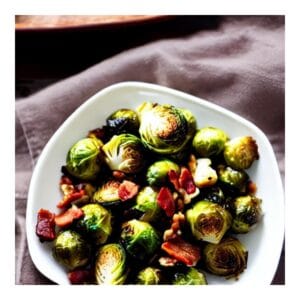 Maple Roasted Brussel Sprouts With Bacon And Toasted Walnuts Recipe