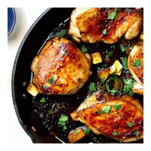 Pan Fried Balsamic Vinegar Chicken Thighs Recipe