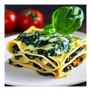 Sauteed Spinach Vegetarian Lasagna